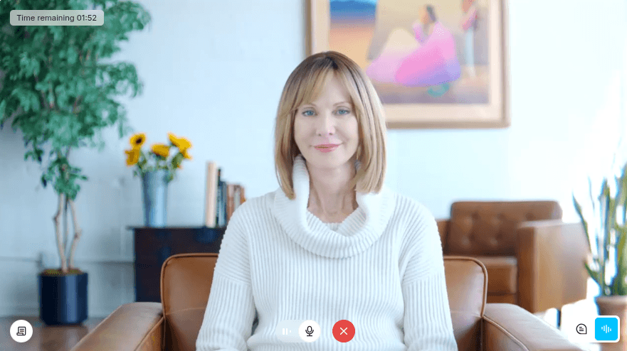FluentFlow live AI video call preview